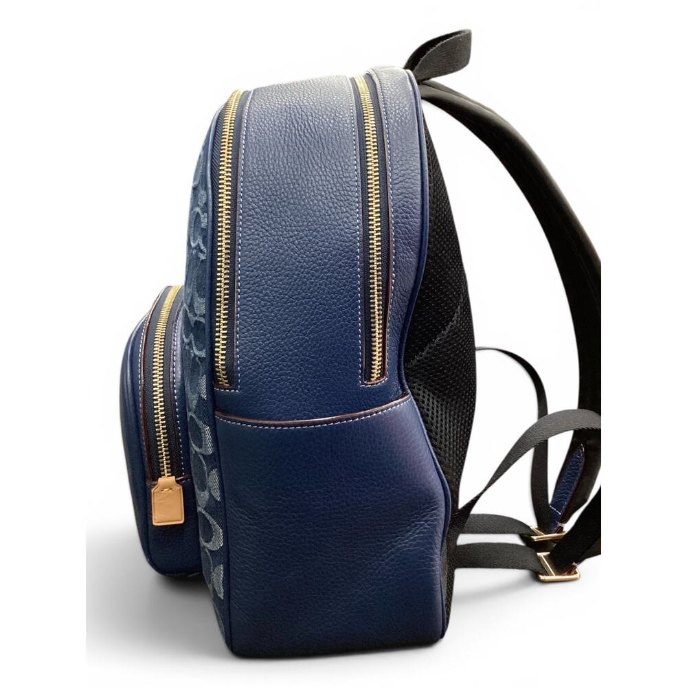 Coach Court Backpack Signature Denim - Picture 4 of 7